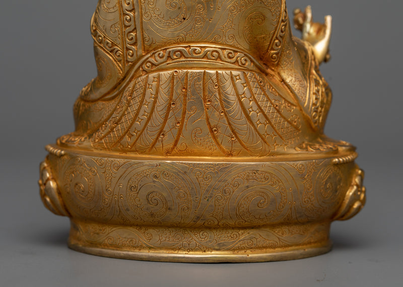 Sacred Padmasambhava Copper Sculpture | Illuminator of the Himalayas