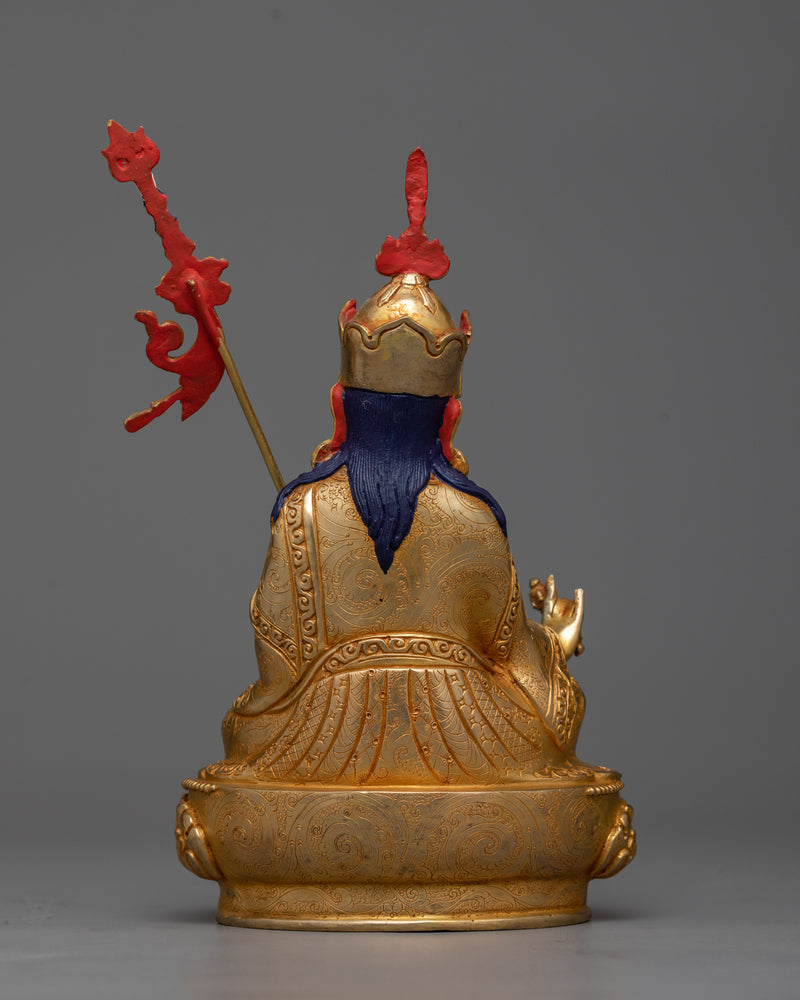 Sacred Padmasambhava Copper Sculpture | Illuminator of the Himalayas