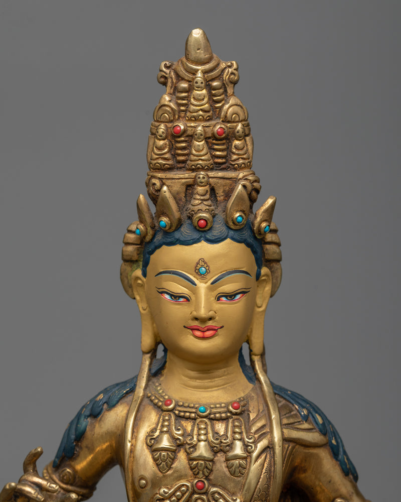 Compassionate Akasagarbha Bodhisattva Statue | The Guardian of the Underworld