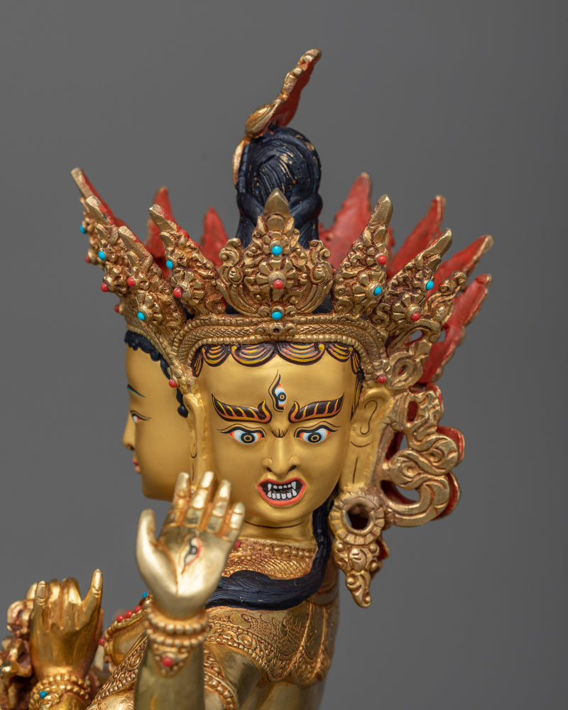 Divine Longevity Deity Namgyalma Sculpture | Essence of Immortal Vitality