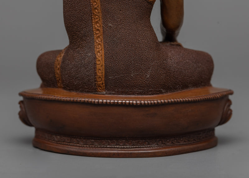 The Three Buddhas Oxidized Copper Sculptures | Harmony of Enlightenment