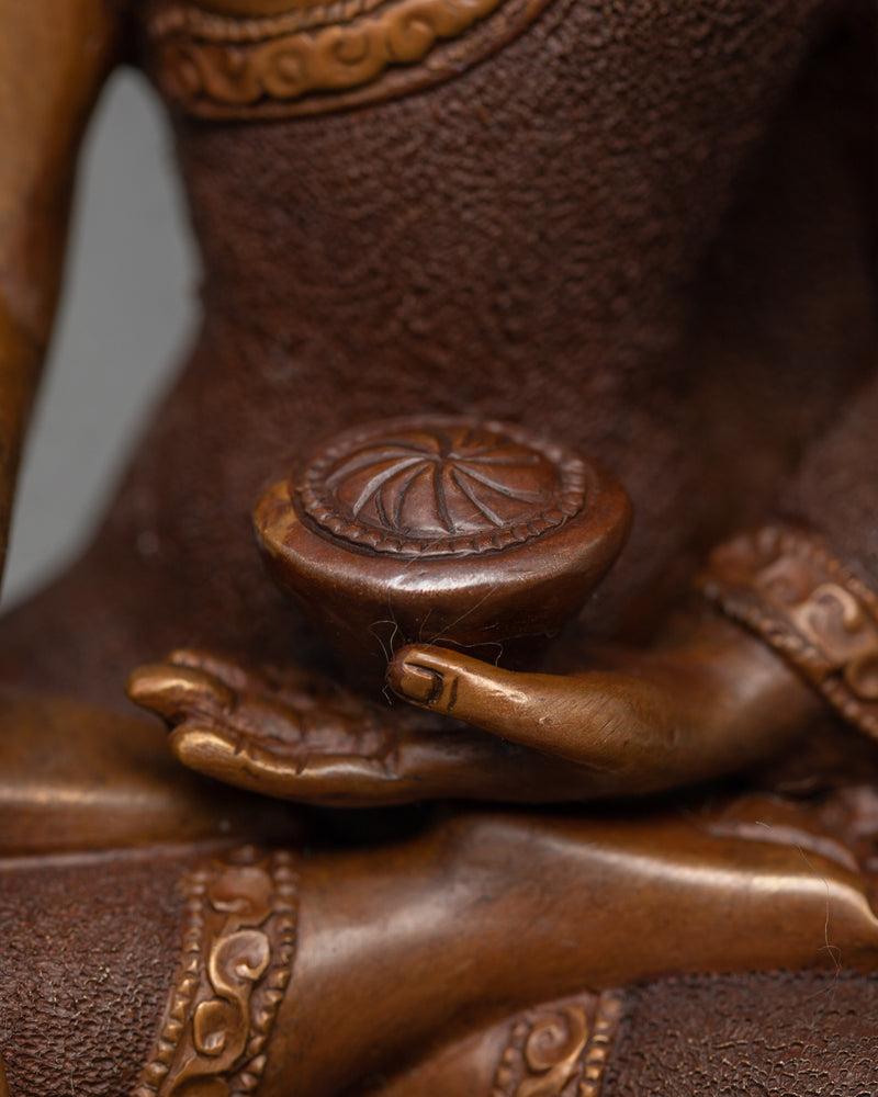 Shakyamuni Buddha: Oxidized Copper Idol of Awakening | Himalayan Artwork