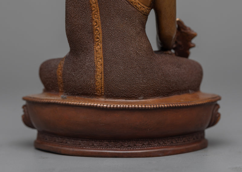 Medicine Buddha Oxidized Copper Idol | Healing Touch of Bhaisajyaguru