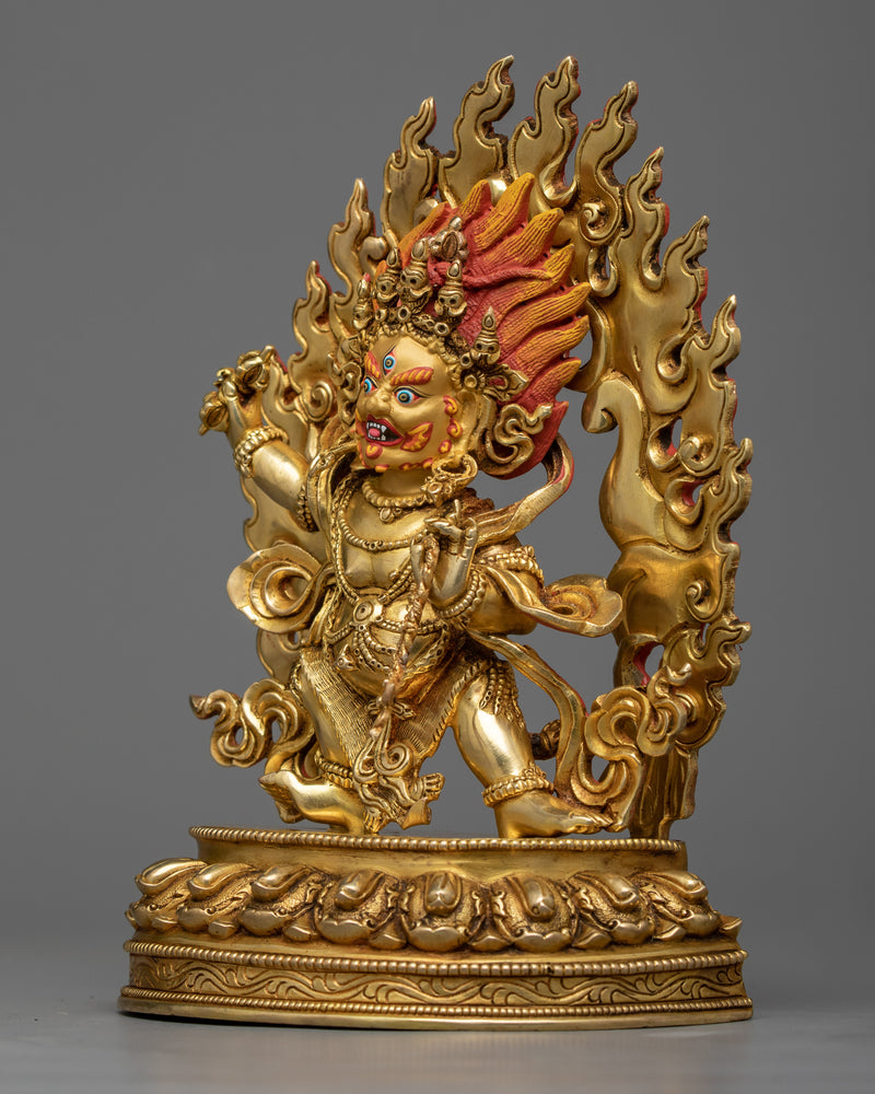 vajrapani bodhisattva copper sculpture