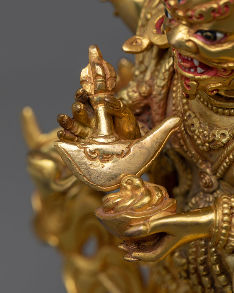 Six-Armed Mahakala Sculpture | Guardian of Enlightenment