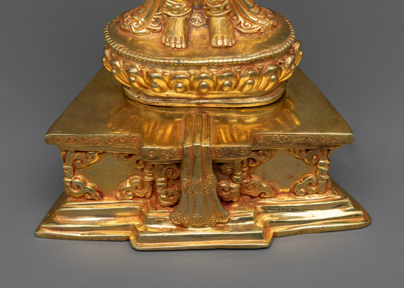 1000-Armed Lokeshvara Gold-Gilded Sculpture | Infinite Compassion