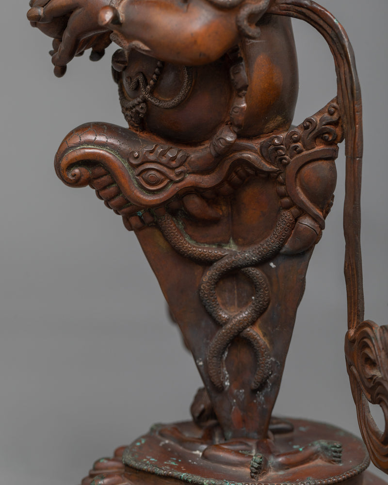 Mahakala of Shakyapa in Oxidized Copper | Guardian of Tradition