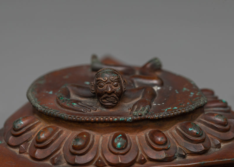 Mahakala of Shakyapa in Oxidized Copper | Guardian of Tradition