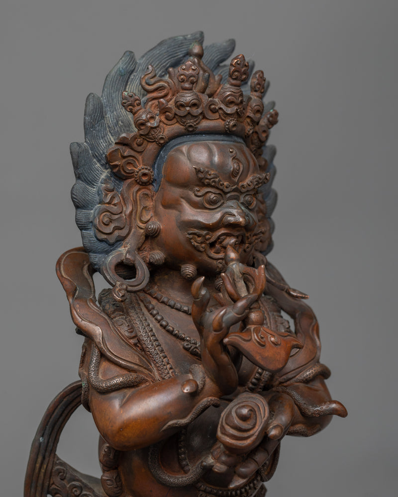 Mahakala of Shakyapa in Oxidized Copper | Guardian of Tradition