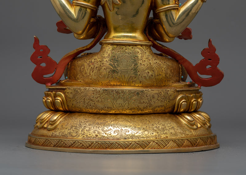 Compassionate Chenrezig Statue | Embodiment of Infinite Love and Mercy