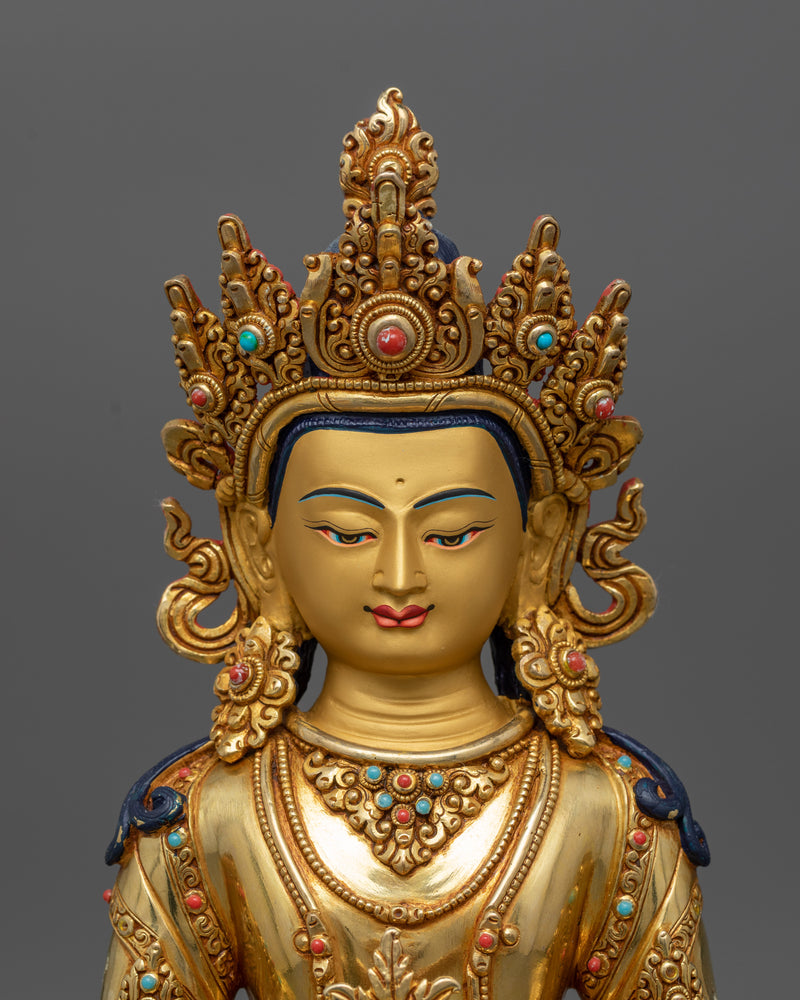 Copper Sculpture of Amitayus