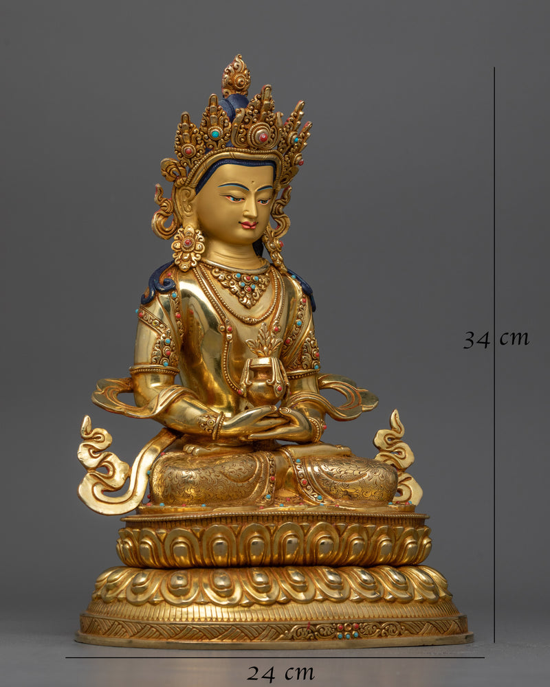 Copper Sculpture of Amitayus