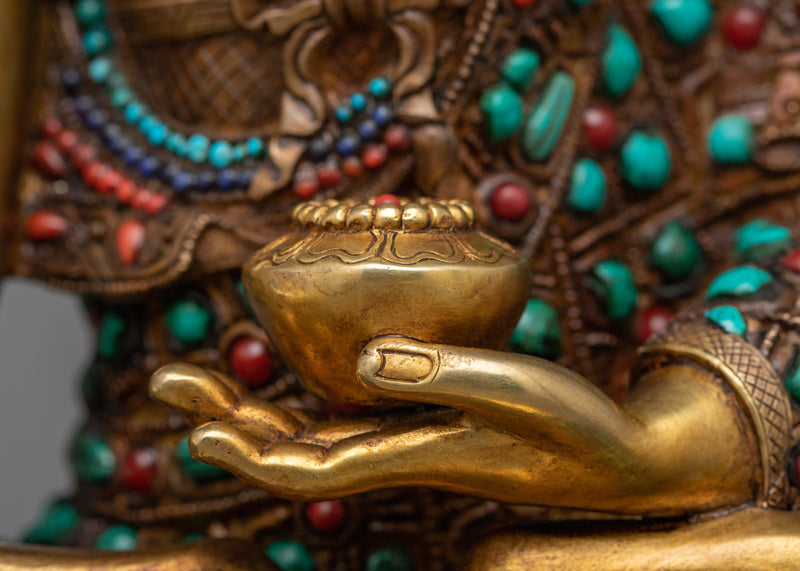 Shakyamuni Historical Buddha | 24K Gold Gilded Splendor