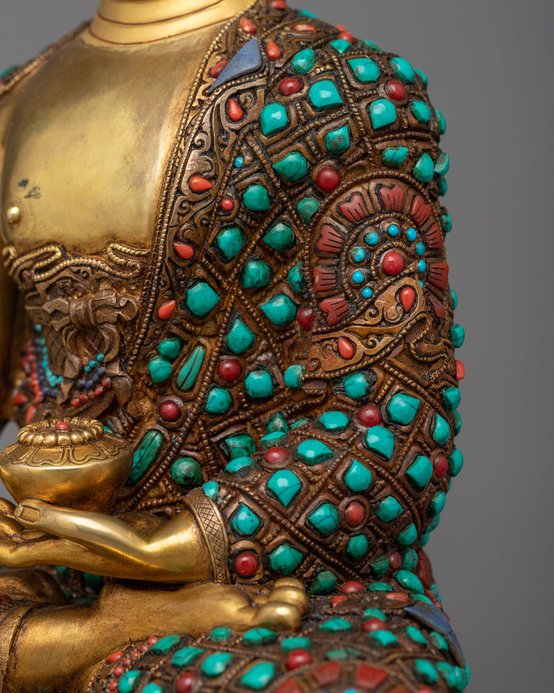 Shakyamuni Historical Buddha | 24K Gold Gilded Splendor