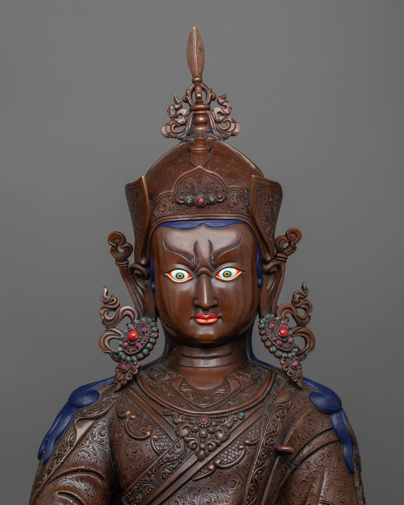 guru-rinpoche-copper sculpture