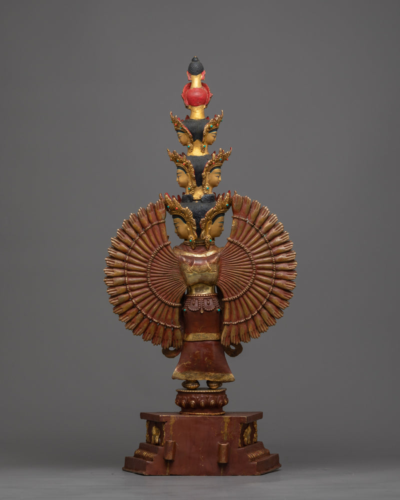 The 1000-Armed Chenrezig Sculpture in Divine Splendor | Himalayan Artwork