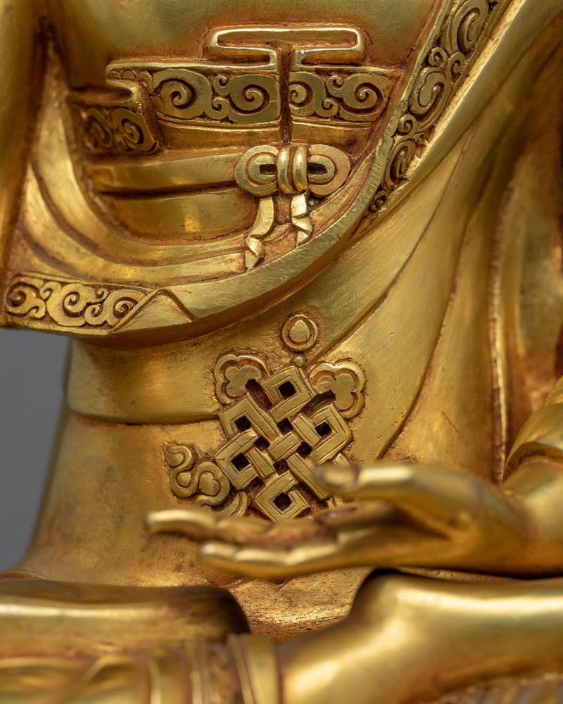 The Guru Medicine Buddha in 24K Gold Radiance | Healing Light