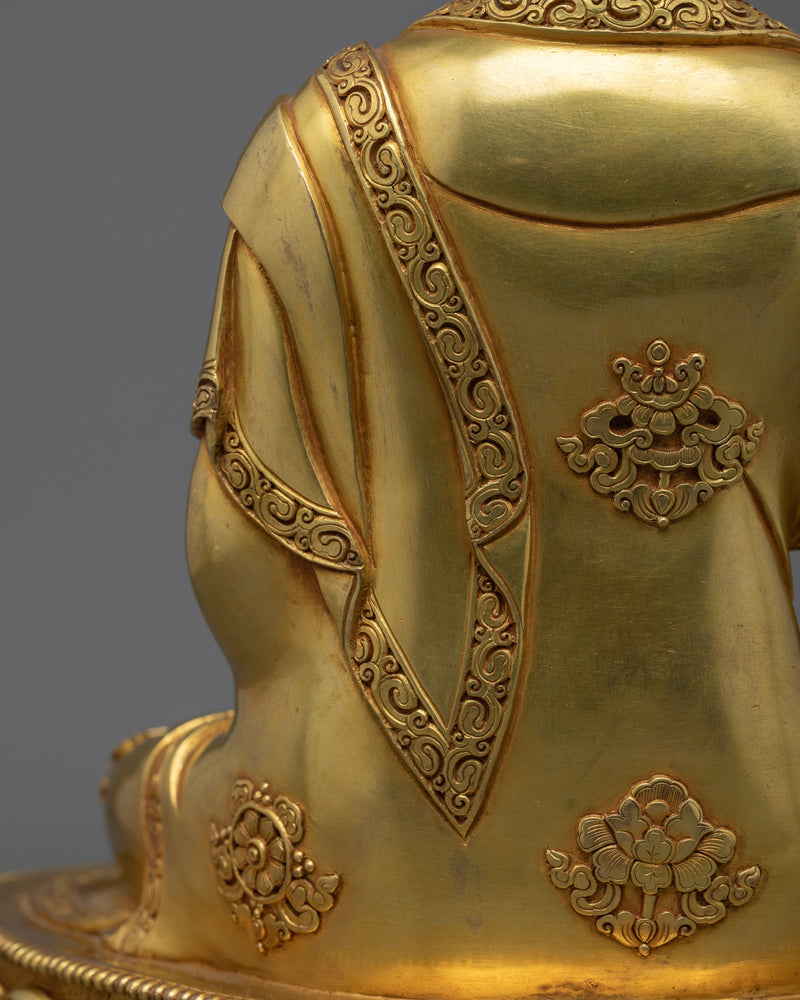 The Guru Medicine Buddha in 24K Gold Radiance | Healing Light