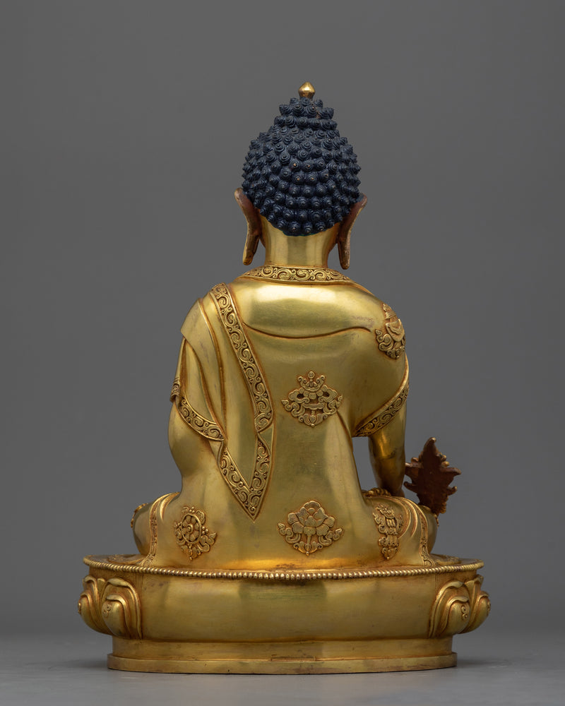 The Guru Medicine Buddha in 24K Gold Radiance | Healing Light