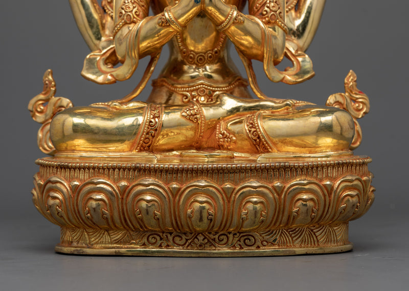 Chenrezig Sculpture for Buddhist Shrine | Sanctuary of Compassion