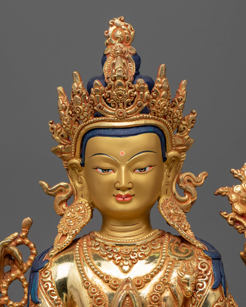 chenrezig sculpture for buddhist shrine