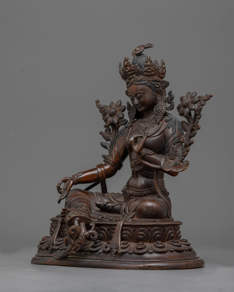 sculpture-of-mother-green-tara