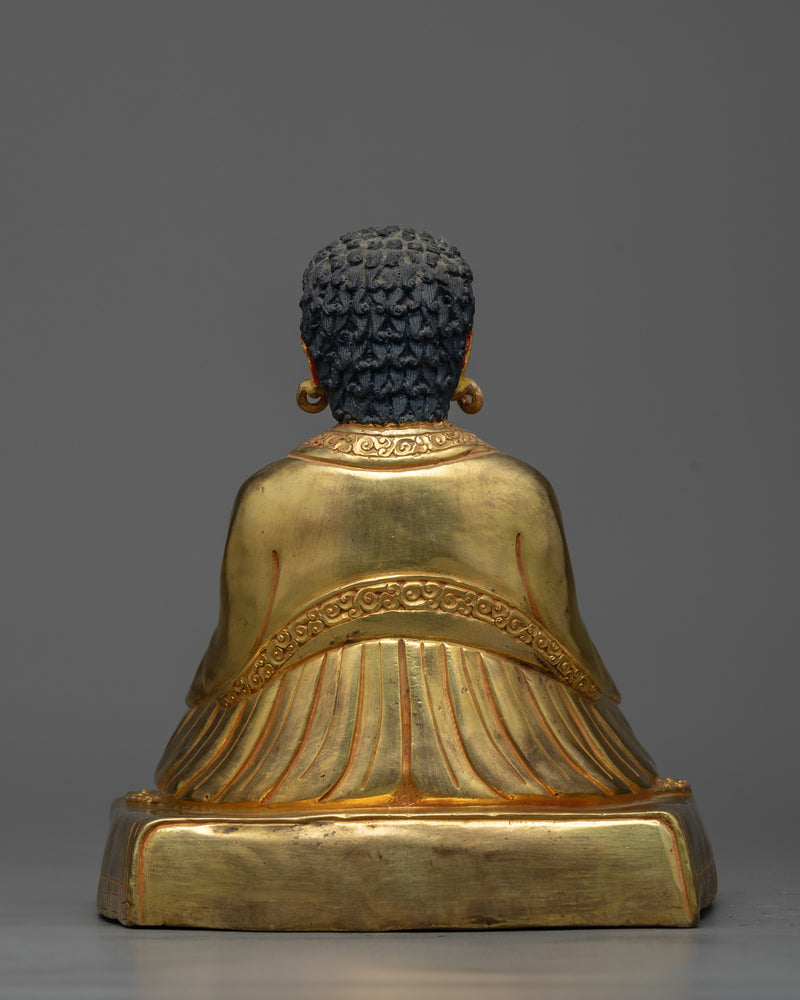 Marpa, Milarepa, Gampopa Set in Gilded Harmony | The Lineage of Enlightenment