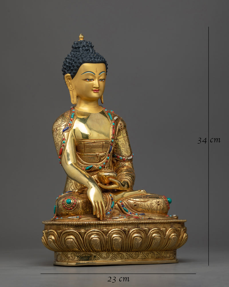 Noble Shakyamuni Buddha Statue | Handmade in Nepal