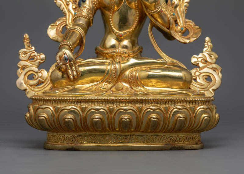 White Tara Copper Sculpture | Essence of Healing