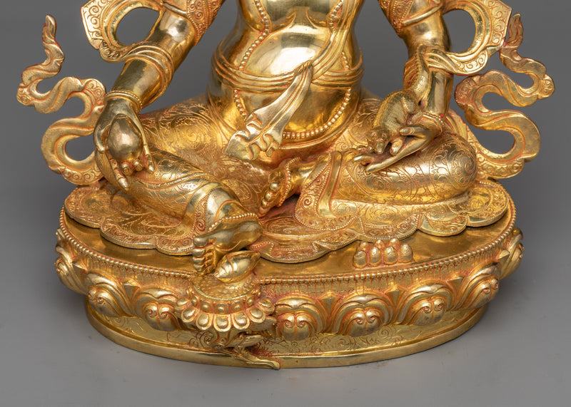 The Zambhala Gilt Sculpture in 24K Gold | Wealth in Every Grain