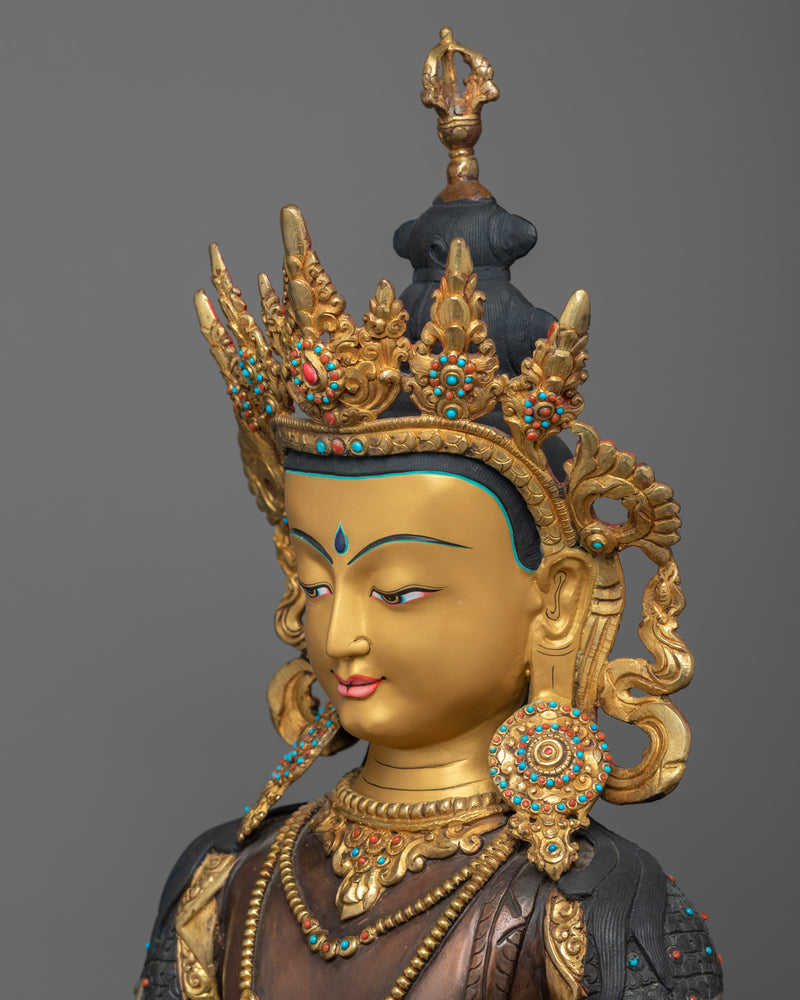 vajrasattva-copper sculpture