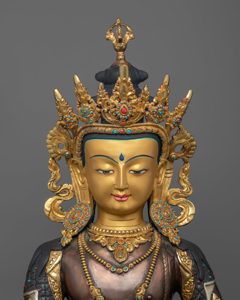 vajrasattva-copper sculpture