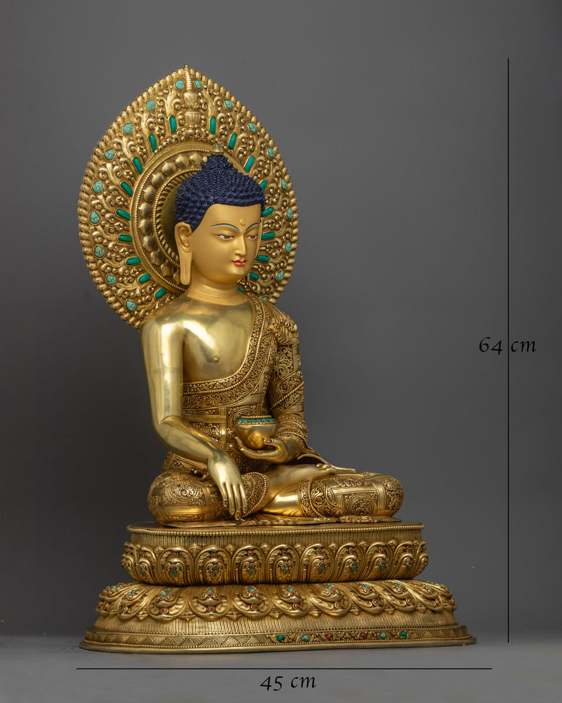 beautiful statue of shakyamuni-buddha