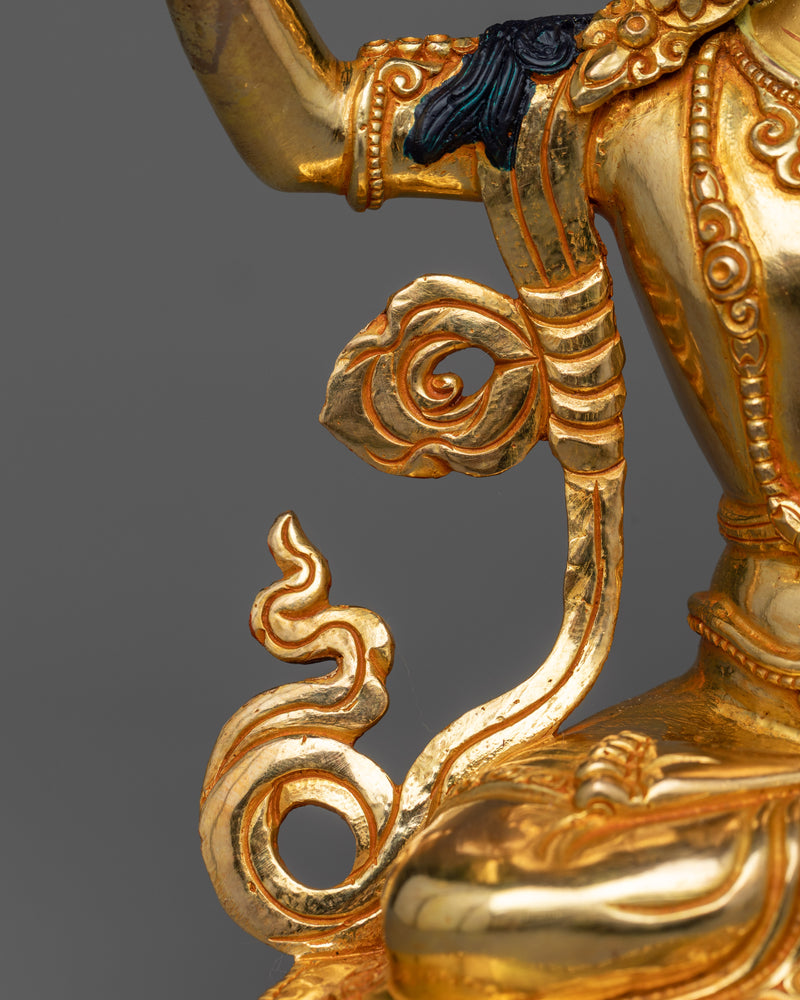 Manjushri Bodhisattva Sculpture | Traditional Nepalese Artwork