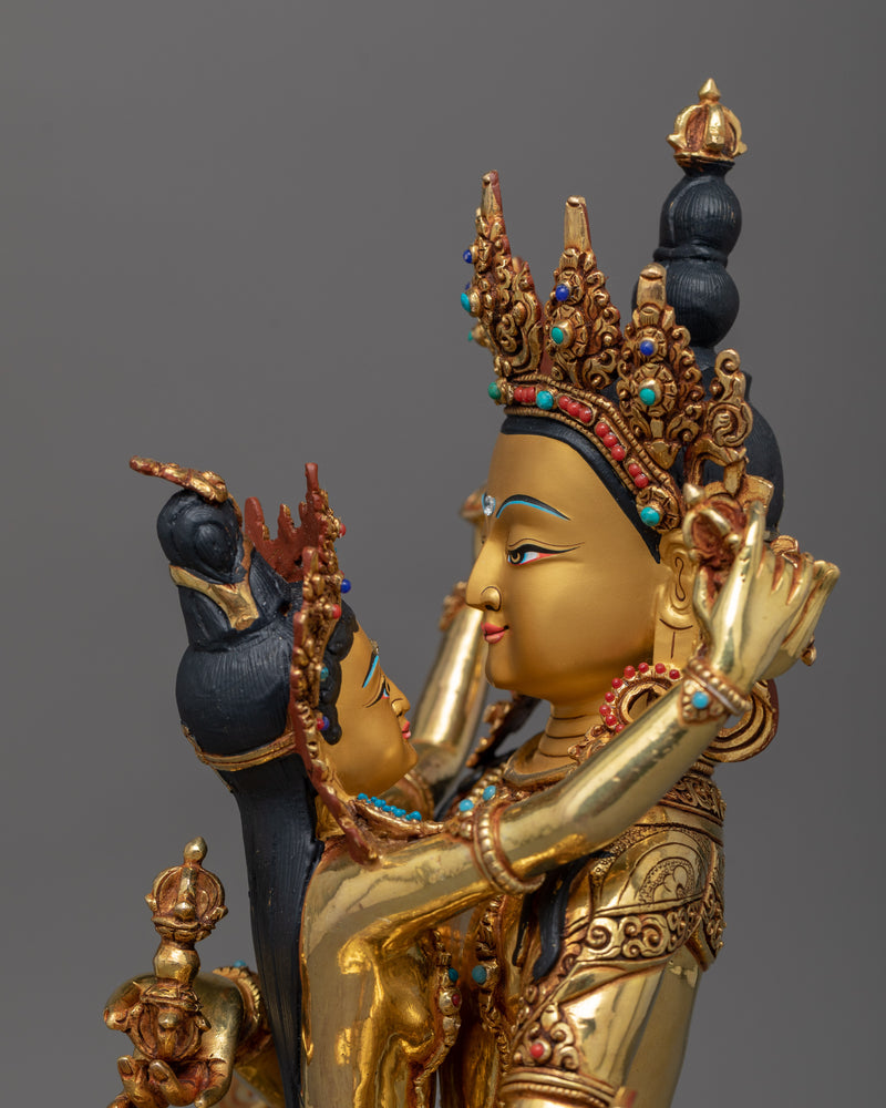 Vajrasattva with Consort Idol | Unity of Purification | Yab Yub Sculpture