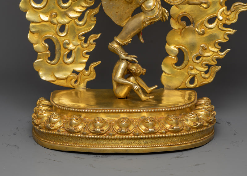 Premium Garuda Sculpture in 24K Gold | Himalayan Hand-crafted Statues