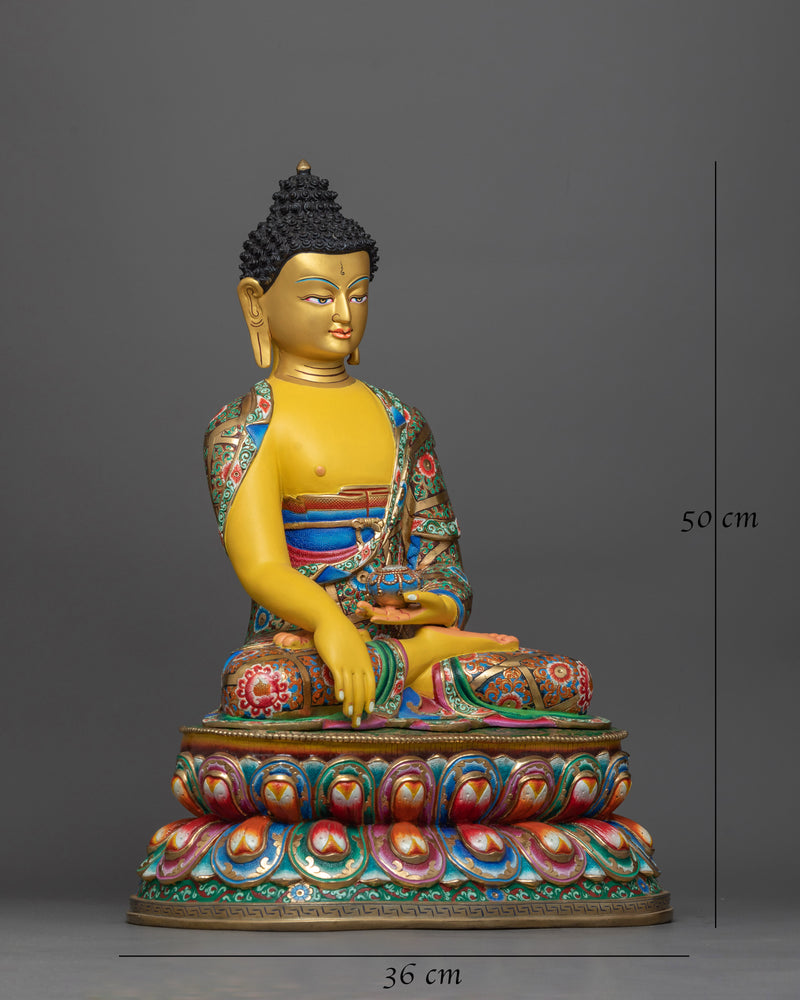 Spiritual sculpture of shakyamuni buddha