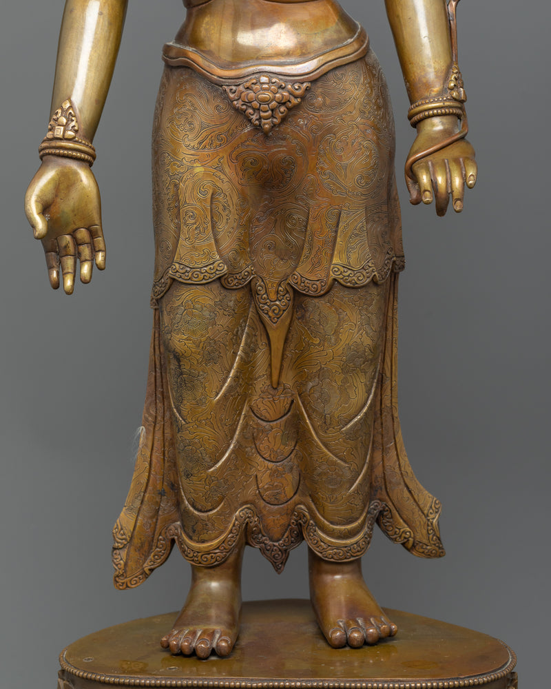 Standing Chenrezig Padmapani Statue | Elevate Your Space with the Majestic Sculpture