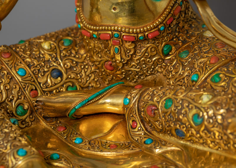 Shyama Tara Idol Adorned in 24K Gold | Nepalese Traditional Craftsmanship