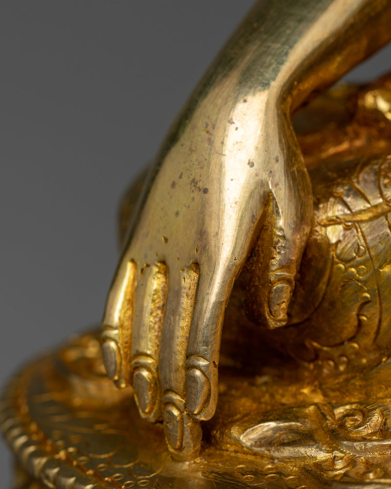 Historical Buddha Gilt Statue | Nepalese Hand-crafted Sculptures