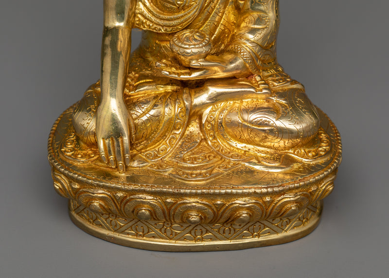 Historical Buddha Gilt Statue | Nepalese Hand-crafted Sculptures