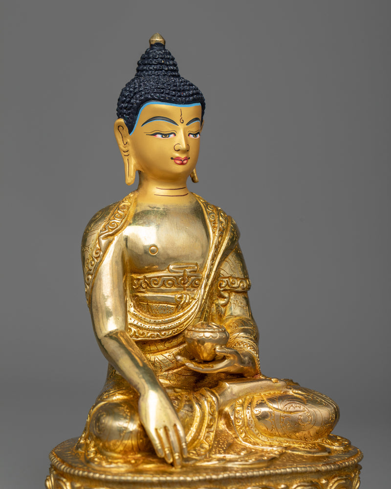 Historical Buddha Gilt Statue | Nepalese Hand-crafted Sculptures