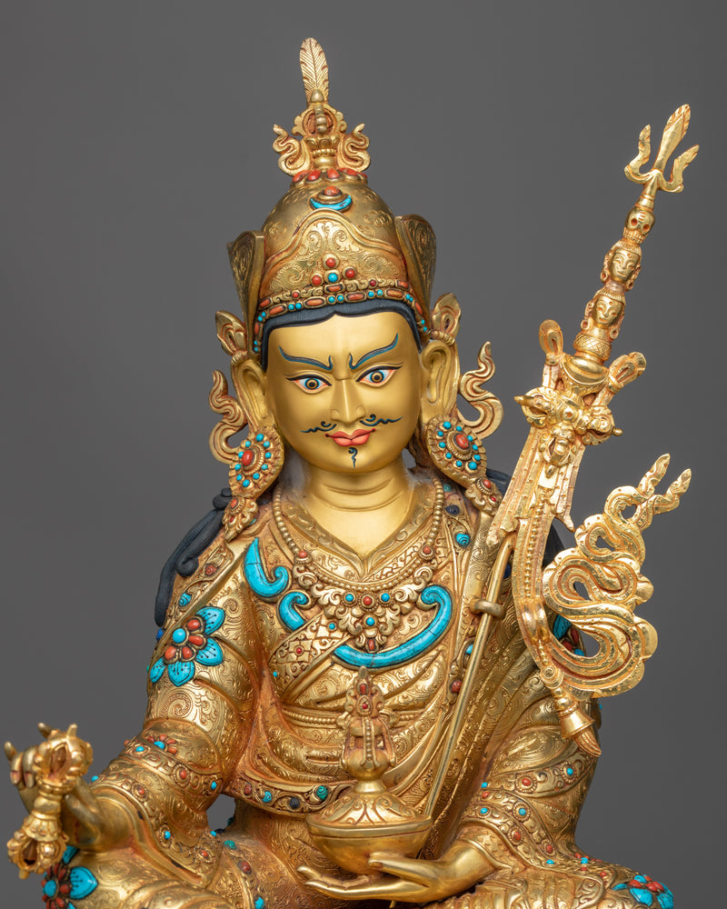 copper guru-rinpoche-sculpture