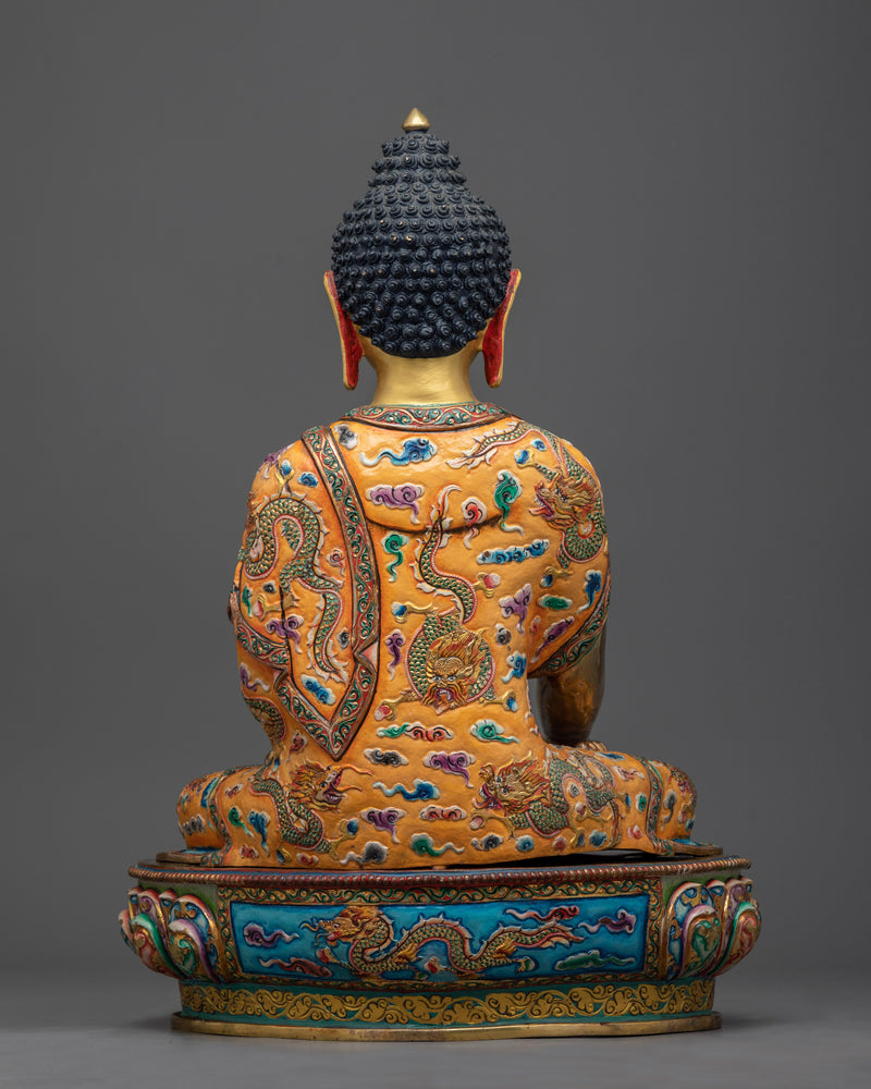 Beautiful Copper Statue of Shakyamuni Buddha | Himalayan Artworks