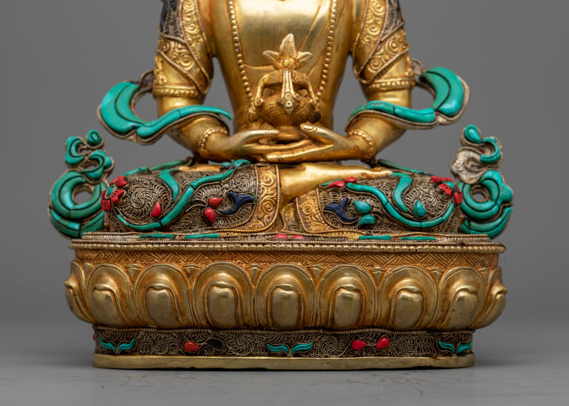 Beautiful Amitayus Statue | Himalayan Buddhist Artwork