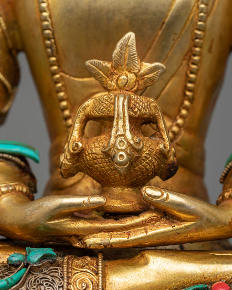 Beautiful Amitayus Statue | Himalayan Buddhist Artwork