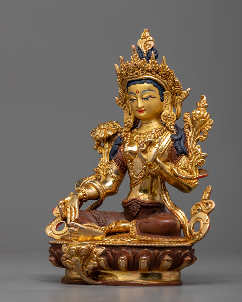 spiritual-green-tara-copper sculpture