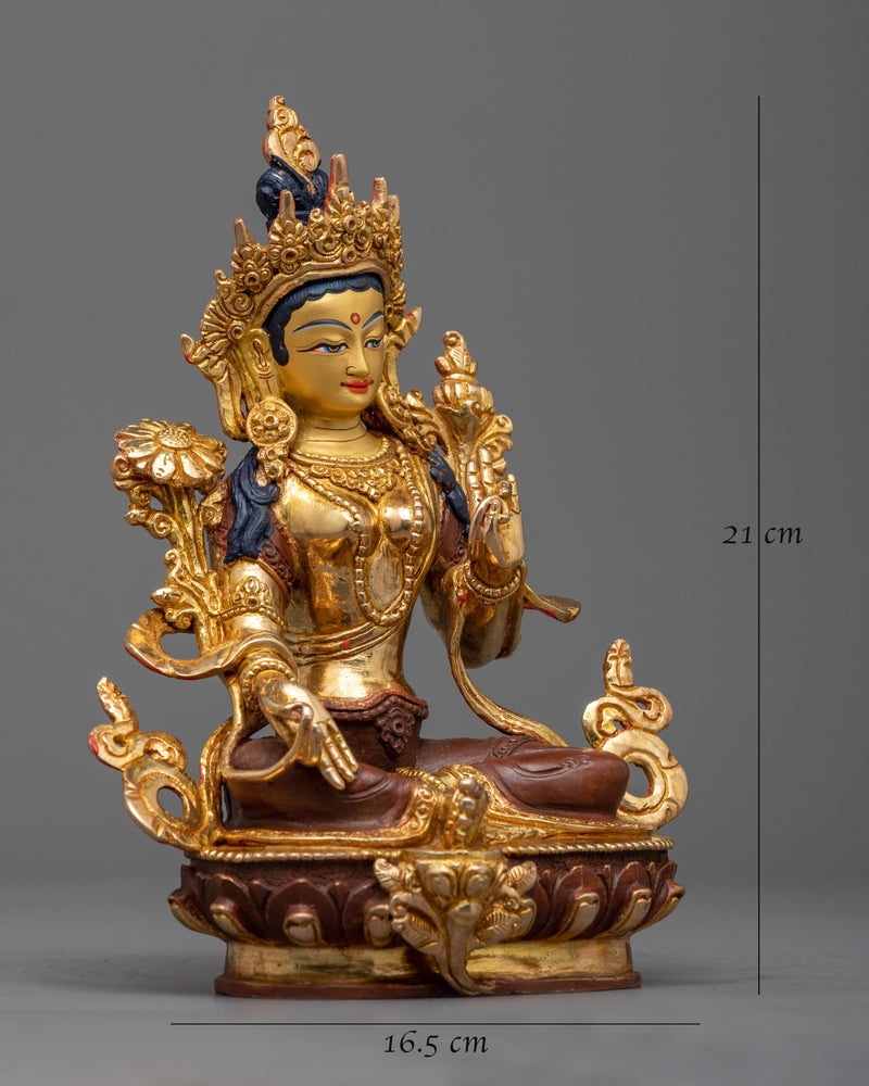 spiritual-green-tara-copper sculpture