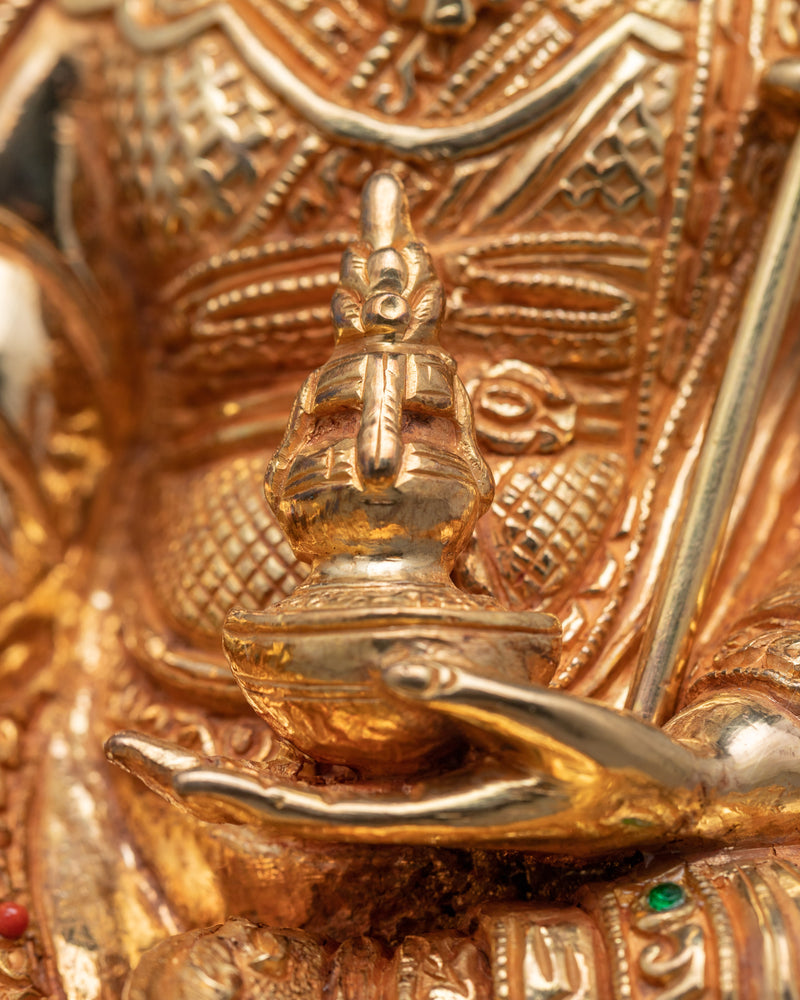 Guru Rinpoche Spiritual Sculpture | Hand-crafted Traditional Artwork