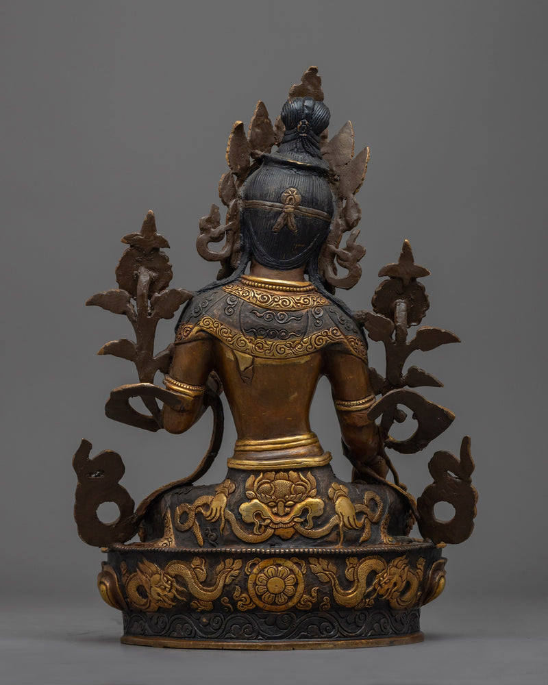 Beautiful Sculpture of White Tara | Himalayan Hand-crafted Statue